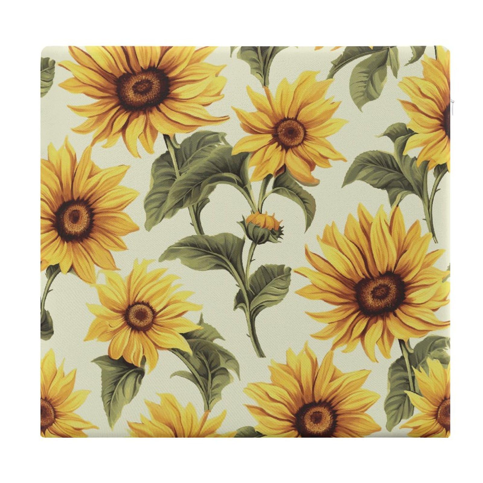 Adfgyerh Style Summer Sunflower Cushions Memory Foam For Adults, Seat Cushion Chair Pads Soft, Square Pillows For Dining, Kitchen, Office, Patio Chairs