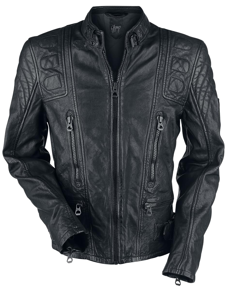 Mauritius Highway 2 Slim Fit LAGIV Männer Lederjacke schwarz