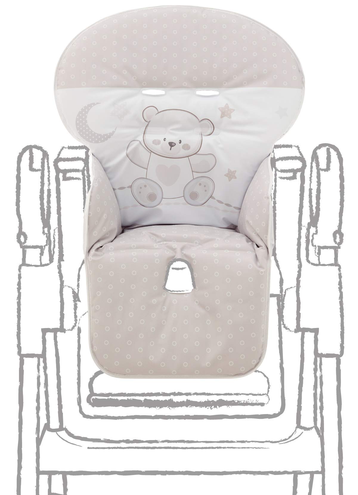 Italbaby Itb Sitzstuhlüberzug PVC Jolie Choco