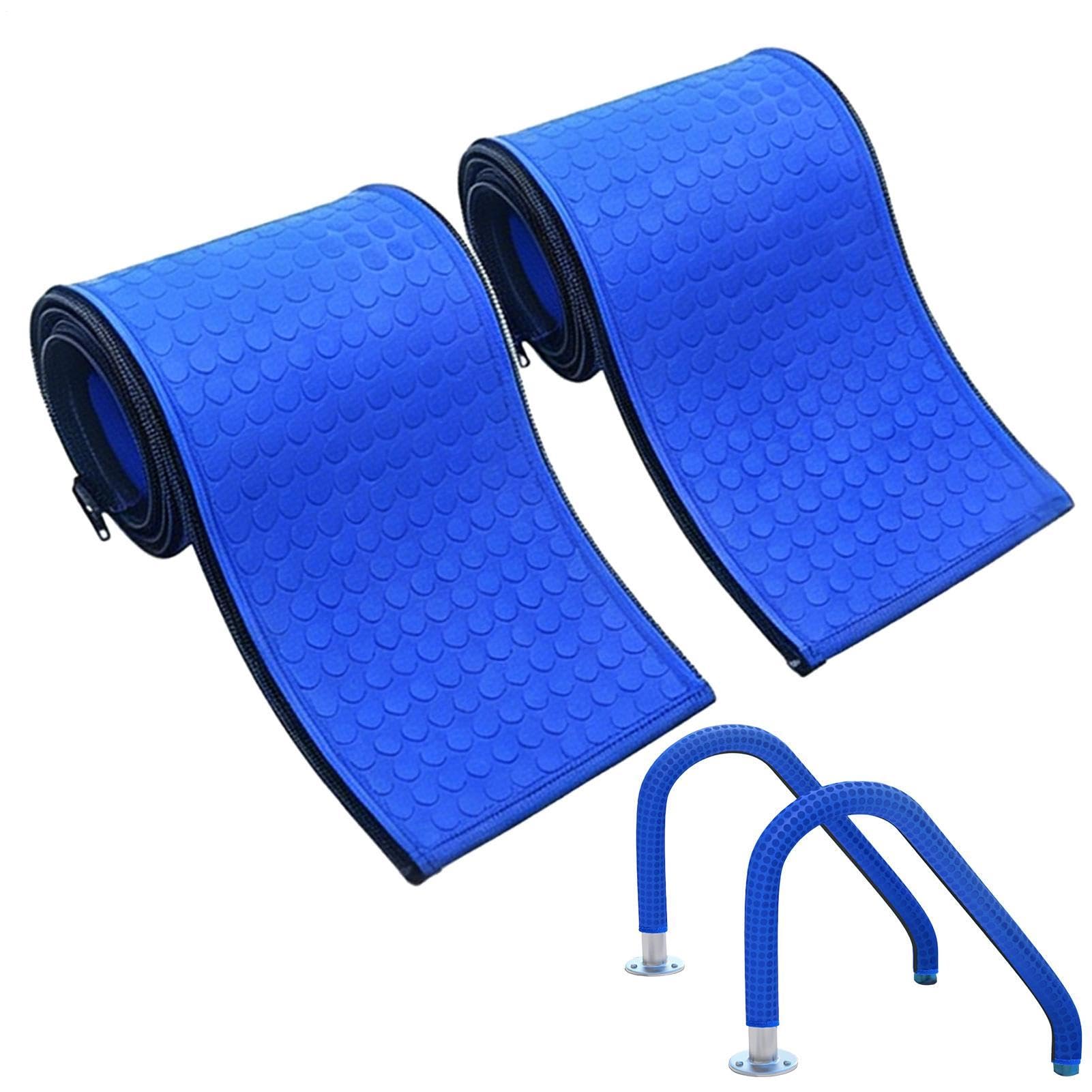 Cubiertas de barandilla de piscina - Goma de seguridad antideslizante antideslizante 2 piezas | Protección de mango de riel | Empuñaduras y manijas antideslizantes para instalaciones hoteleras y