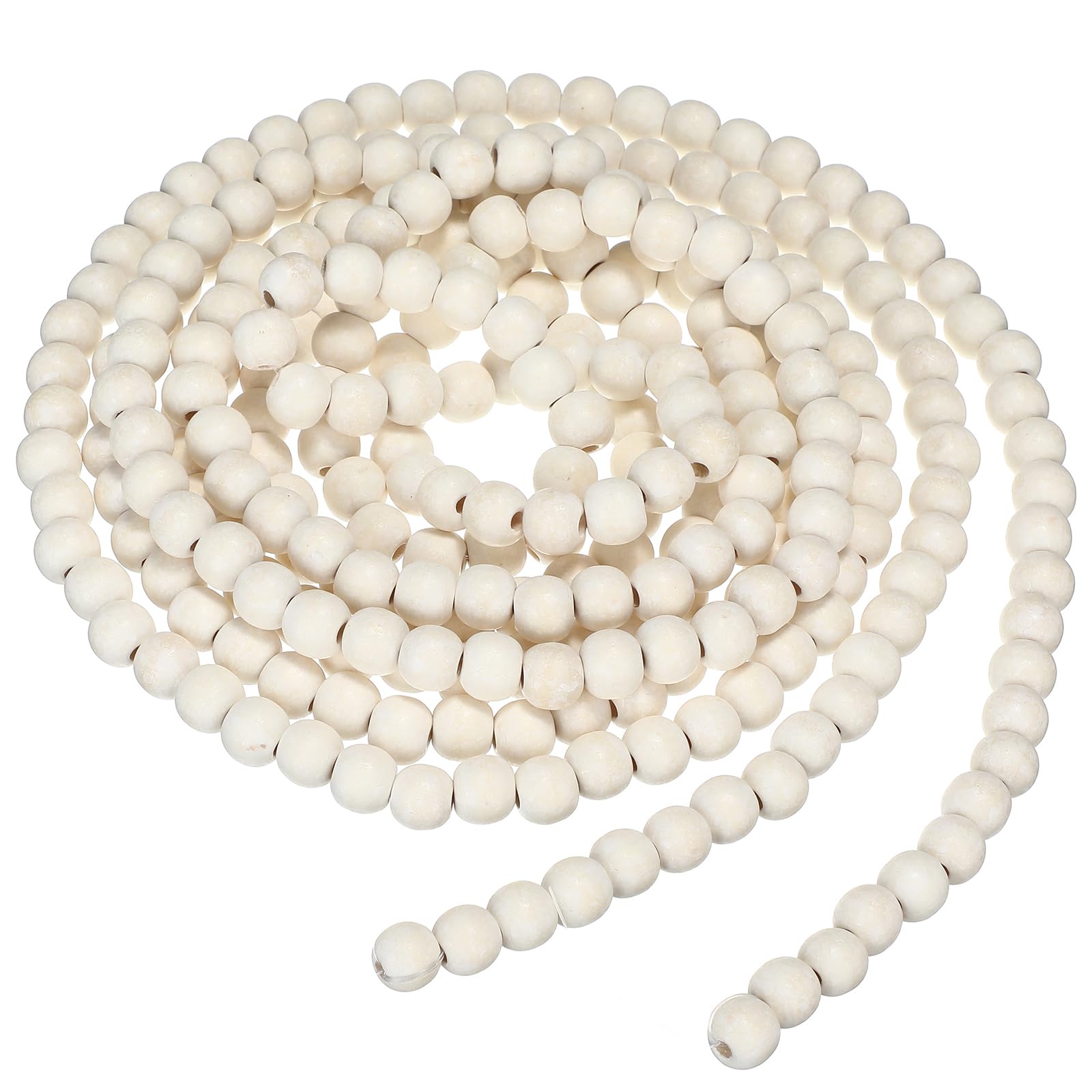 Guirlande de perles de Noël en bois pour remplacer le plastique sur le sapin