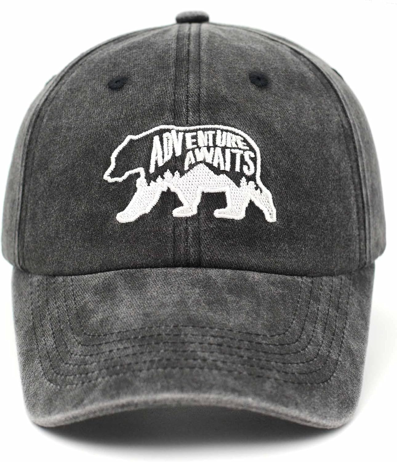 Classic Embroidered Hat - Low Profile Adjustable Baseball Cap for Men or Women - Image 2