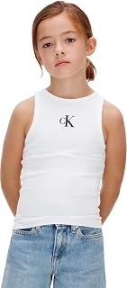 Calvin Klein Mädchen Ck Logo Tank Top Lvcksjb10g Tanktop