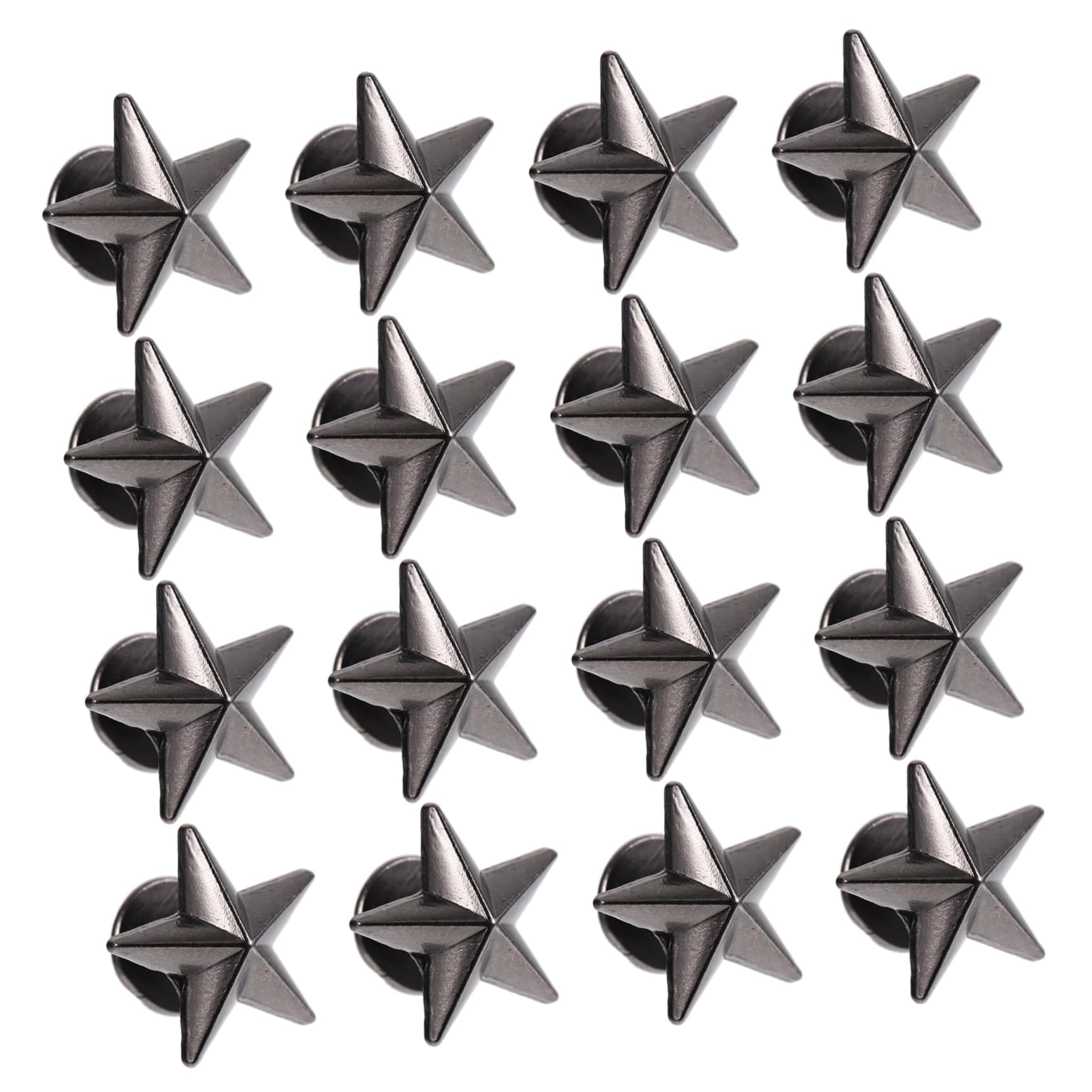 IWOWHERO DIY Punk Clothing Studs 50pcs Star Rivet Decorations Alloy Alloy Clothing Bag Accessories Easy to Use Install