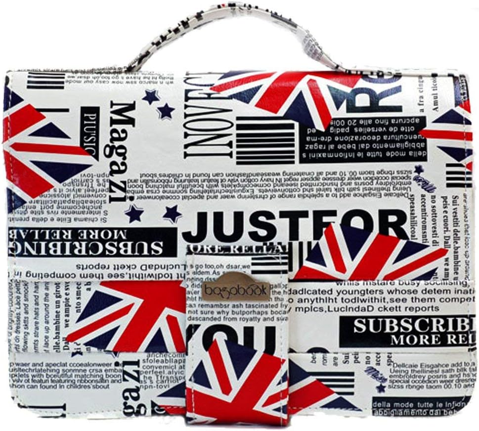 Bagabook Union Jack Executive Collection Ideal for Notepad Journal Book Bible Cover w Unique Hand Strap