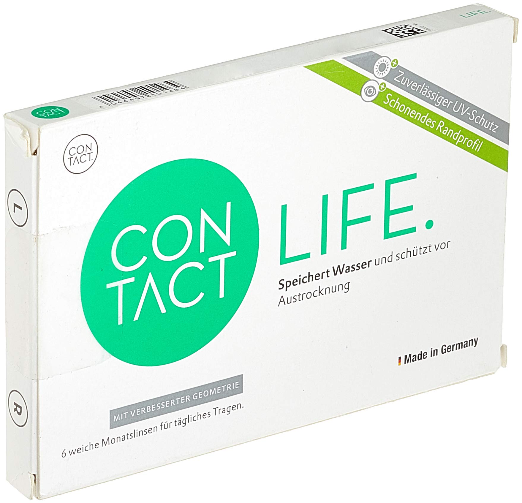 Contact Life toric Monatslinsen weich, 6 Stück / BC 8.60 mm / DIA 14.4 / CYL -0.75 / ACHSE 180 / -1.50 Dioptrien