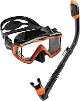Vista 1 de Cressi Panoramic Wide View Mask & Dry Snorkel Kit for Snorkeling, Scuba Diving - Pano 3 & Supernova Dry: Designed in Italy