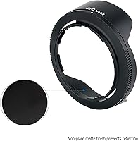 Vista 3 de Parasol tipo bayoneta estilo pétalo para Nikon NIKKOR Z 0.945-1.969 in f/4-6.3 lente en Nikon Z5 Z6 Z6 II Z7 Z7 II Reemplazar Nikon HB-98