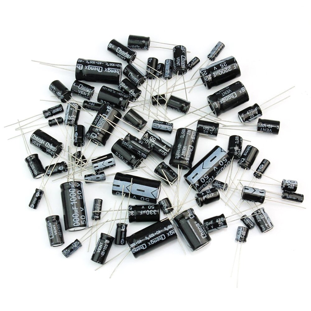 Buy Electrolytic Capacitor Kit Commonly Used Total Electrolytic Capacitor Assortment Kit Set(125