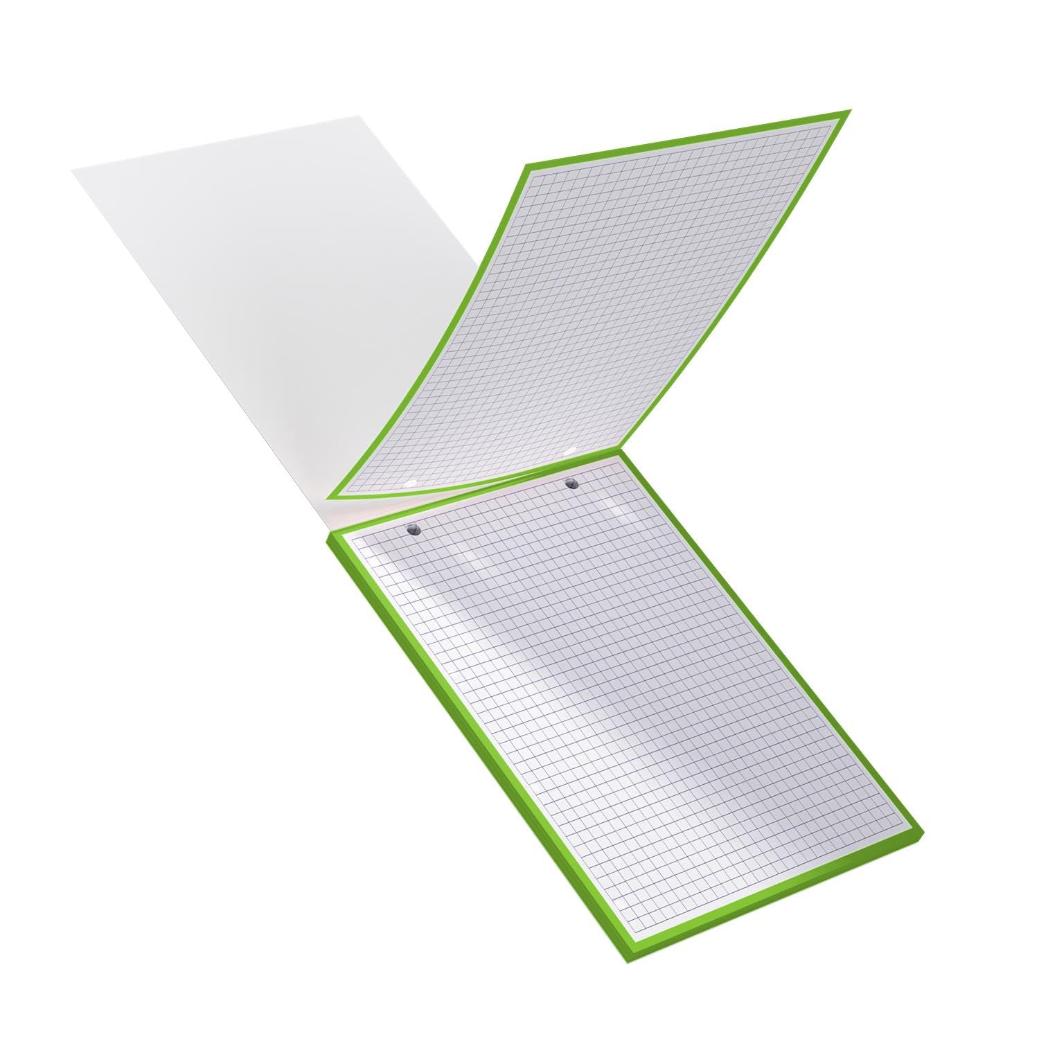 OXFORD Lot de 10 Blocs de 30 Fiches Bristol Perforées 2.0 A5 Q5/5 Bordures vertes