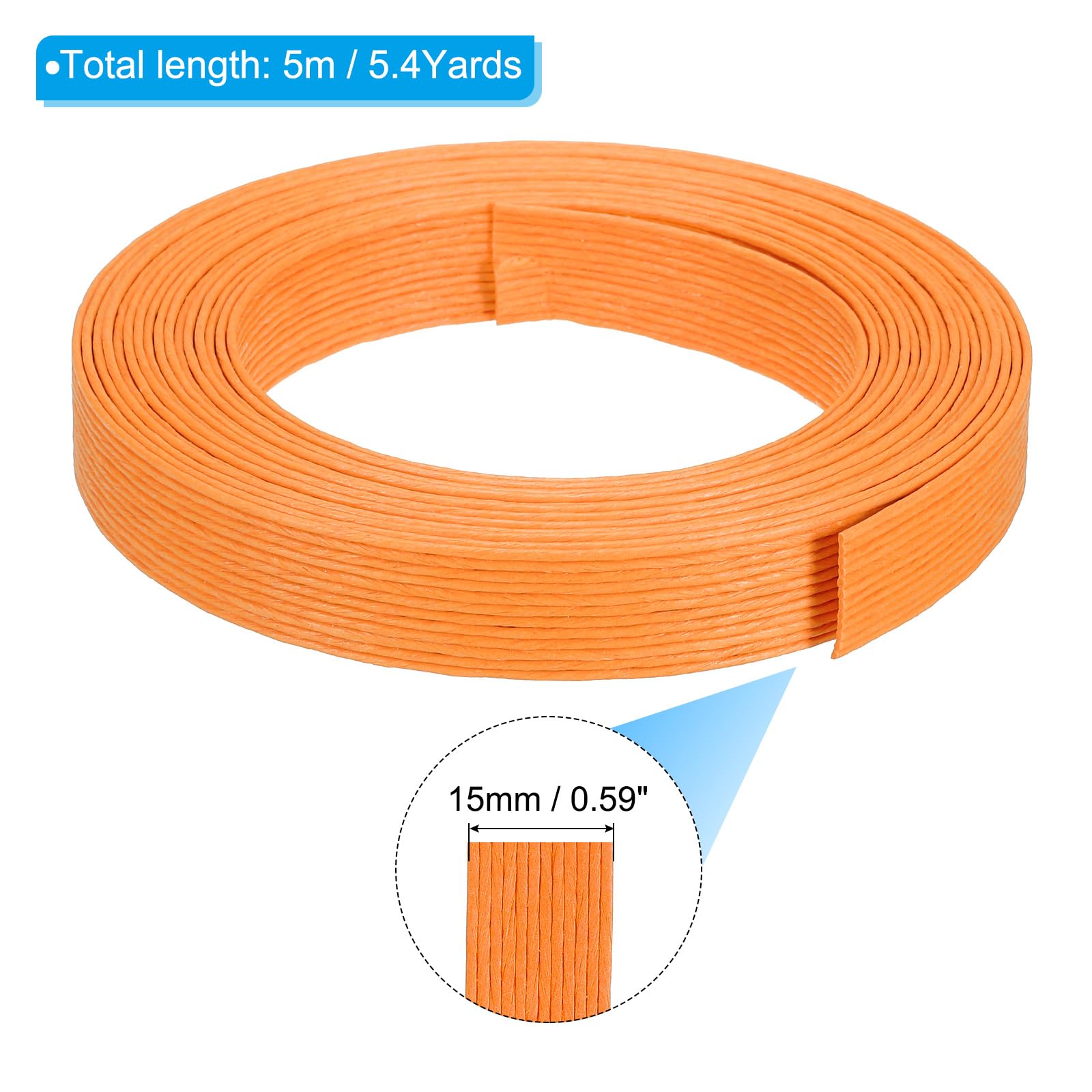 PATIKIL 5.4 Yards x 0.6" Paper Rattan Weaving Cane - Image 2