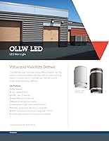 Vista 2 de Lithonia - Luz cilíndrica de pared para exteriores, luz LED