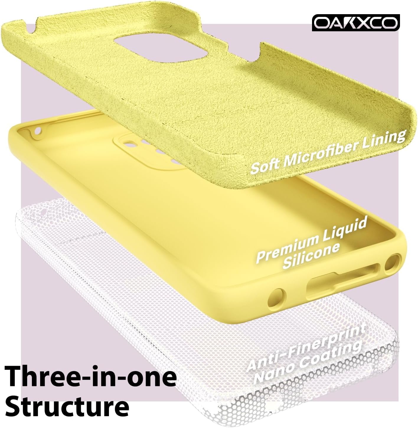 oakxco for Motorola Moto G Stylus 5G 2022 Phone Case Liquid Silicone, Cute Thin Slim Soft Rubber TPU Plain Smooth Gel Cover for Women Girl Aesthetic Design, Matte Solid Protective & Shockproof,Yellow image 5