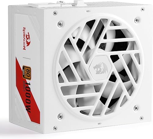 Miniatura 36 de Redragon Fuente de alimentación RGPS-850W 80+ Gold de 850 vatios con ATX 3.1 y PCIe 5.1 totalmente modular, cable de 12VHPWR incluido, condensadores