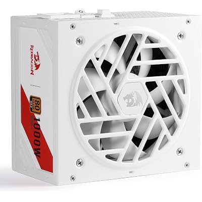 Redragon RGMS-1000W PRO 80+ Gold 1000 Watt Power Supply w/Upgraded ATX 3.1 & PCIe 5.1 Fully Modular, Compact 150mm Size, Smart ECO Low Noise Fan, 100% Japanese Capacitors, Full Mod Cables