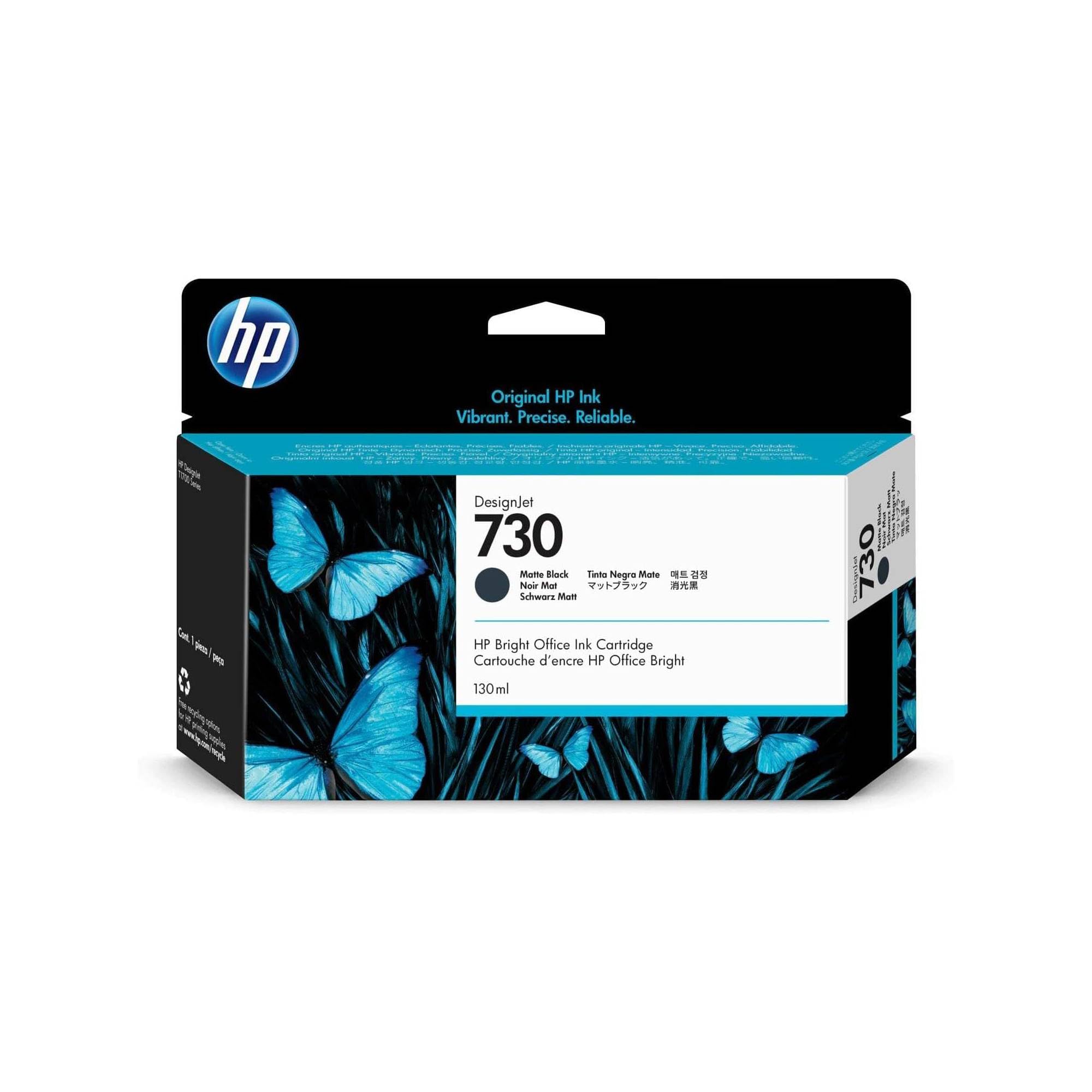 HP 730 Nero Opaco, Cartuccia Inchiostro Originale