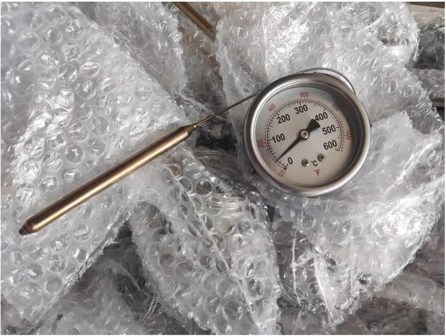 EP4 pizza oven electric bread kiln thermometer pointer temperature display, 500 degrees metal plate gauge,Practicality