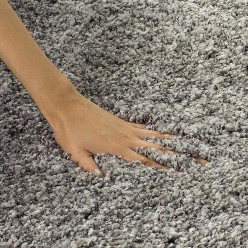Image of Carpet for Living Room 5X7 FEET Modern Soft Shaggy Carpet Thick, Fluffy & 2 inch Pile Shag Rug for Your Kids Room, Bedroom & Livingroom (Silvery Grey A)