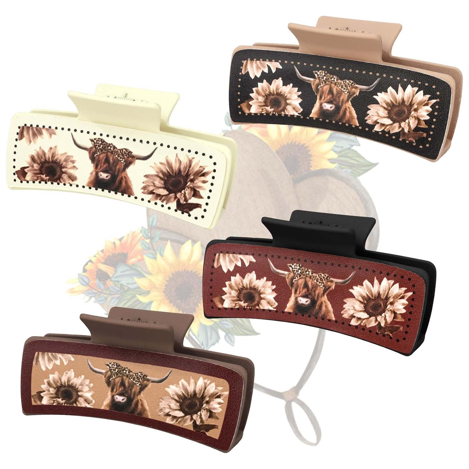 CIEHER 4 Pcs Halloween Hair Claw Clips for Women Girls image 2