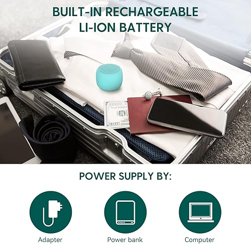 Miniatura 5 de Babelio Máquina de Ruido Blanco para Adultos, Niños y Bebés, Mini, 15 Sonidos Sin Repetición, Temporizador, Función de Memoria, Fácil de Llevar en