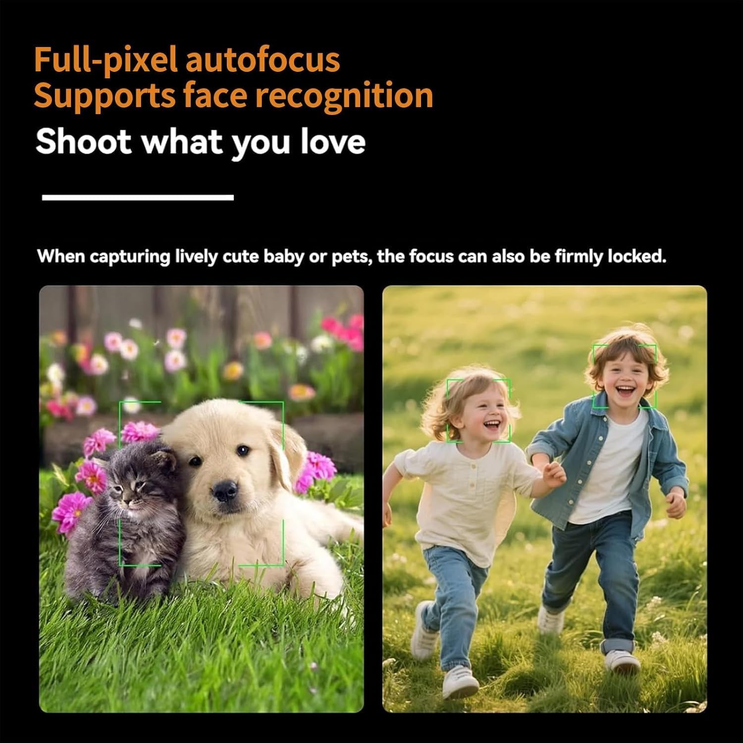 5K HD Handheld Camcorder, Pocket Vlogging Camera with 270° Rotation | 16MP Photo, WiFi, Touchscreen, Autofocus & EIS for Travel, POV Sports & Vlog (128GB)