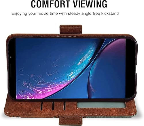 Miniatura 3 de Asuwish Funda compatible con Hot Pepper Serrano 3 y protector de pantalla de vidrio templado, correa de muñeca de cuero, soporte para tarjetas,