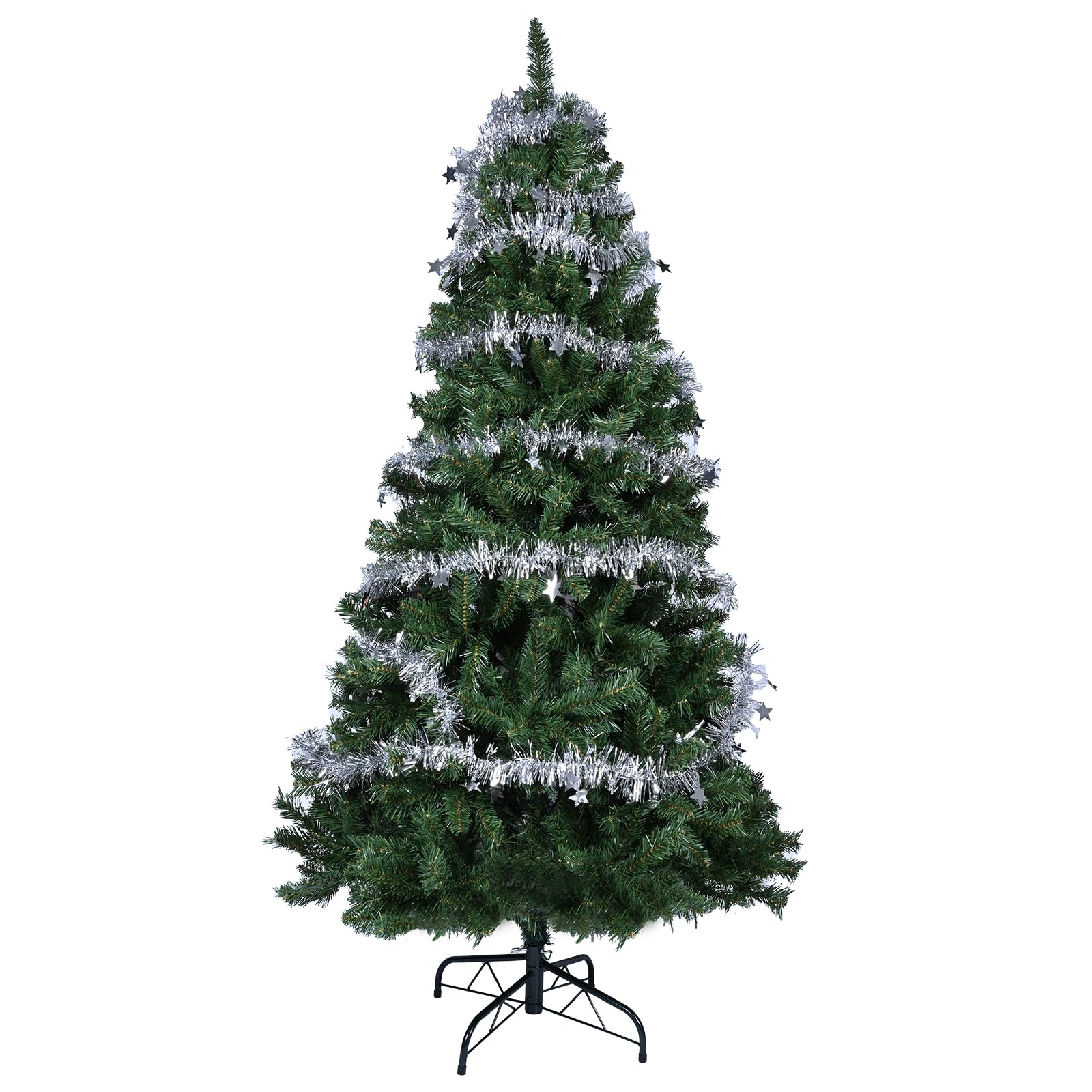 YEAUPE PRO Sapin de Noël Artificiel 180cm en PVC, 800 Branches, Montage 3 Sections, Gain de Place, Pied Métallique Stable (Ø 105 cm)