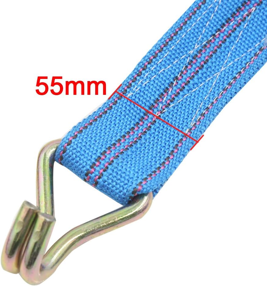 2.2" x 26ft Car Truck Cargo Luggage Ratchet Ratcheting Tie Down Strap Blue (id: b2c 481 4f4 586 46b