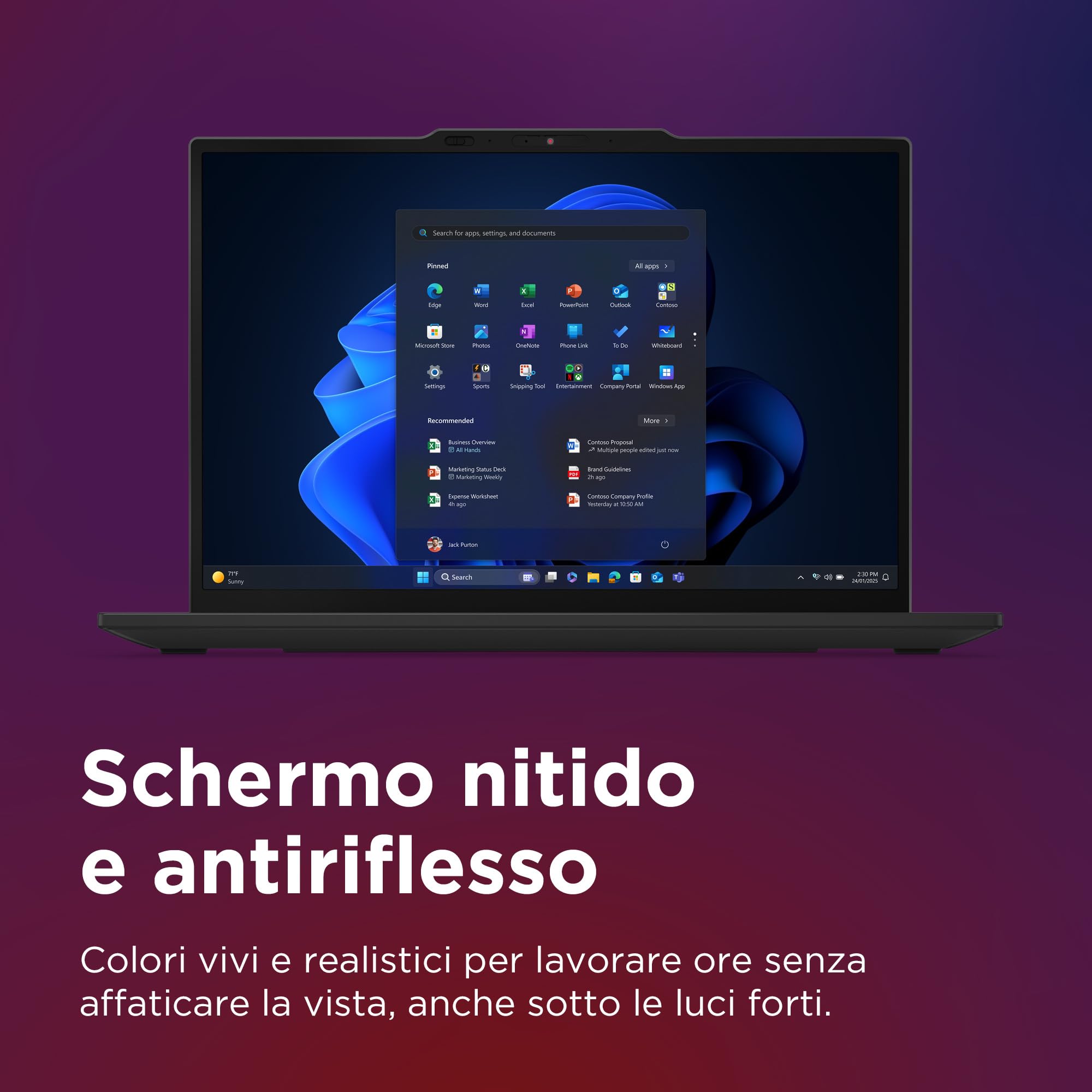 Lenovo ThinkPad X13 Gen 6, Laptop ultraleggero 13.3" WUXGA – Nero Processore Intel Core Ultra 7 con IA, RAM DDR5 16GB, SSD 512GB, Videocamera 5MP