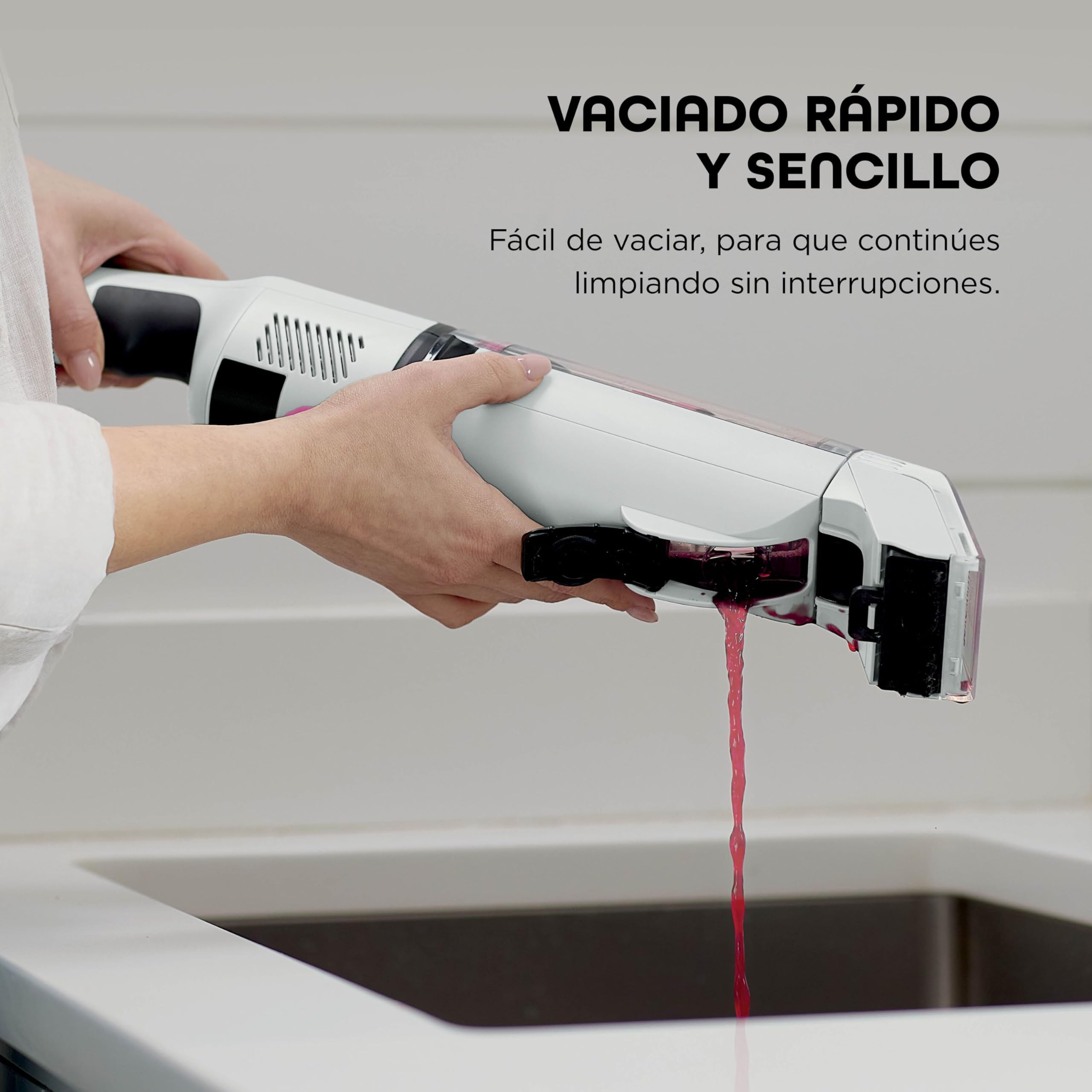 Shark StainForce, Eliminación de manchas y olores en alfombras, moquetas, tapicería, escaleras y coches, diseño ligero y portátil con organizador, accesorios y solución de limpieza total, HX100EUT