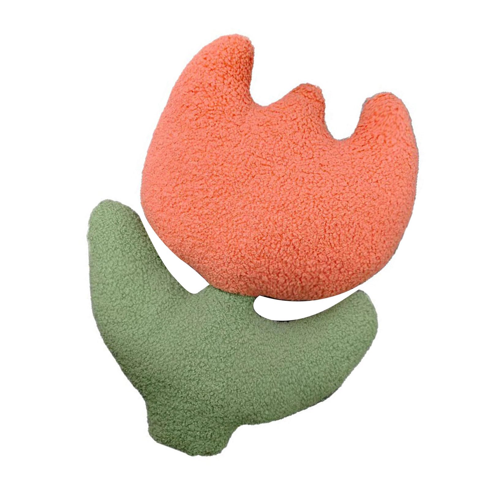 JTQYFI Tulips Shape Throw Pillow for Sofa and Bed Decoration Craft of Soft PP Cotton Polyester 40x36cm Stylish Home Decoration Pillow