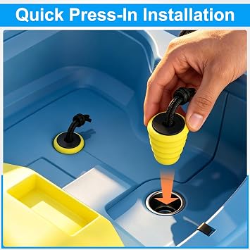 GanFindX Kayak Scupper Plugs Kit, Universal Kayak Drain Plugs