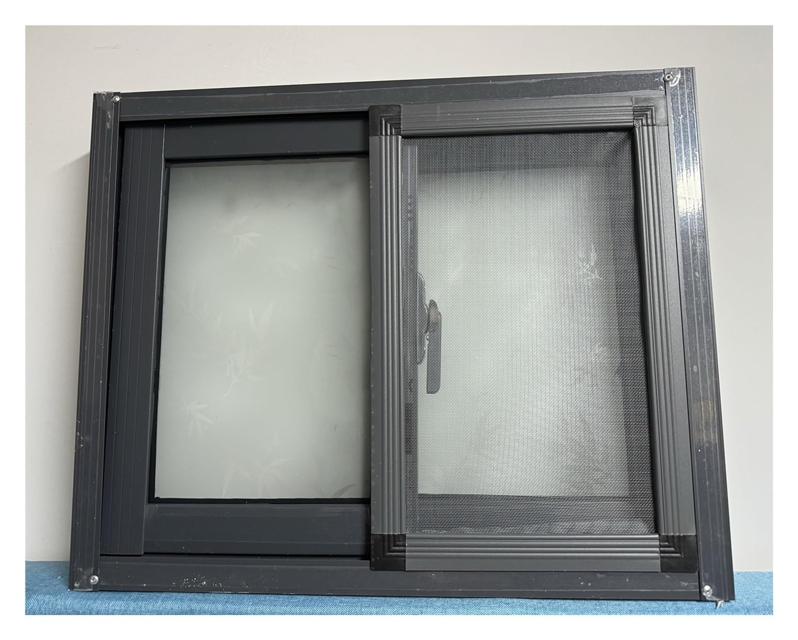 Finestra Scorrevole In Alluminio 100x80cm – Con Zanzariera, Per Seminterrato, Capanno E Pollaio