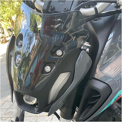 Miniatura 6 de New 2 Colors Windshield WindScreen Double Bubble Motorcycle Accessories Compatible with MT07 MT 07 MT-07 Mt07 Mt 07 2021 2022 (Color : Transparent,