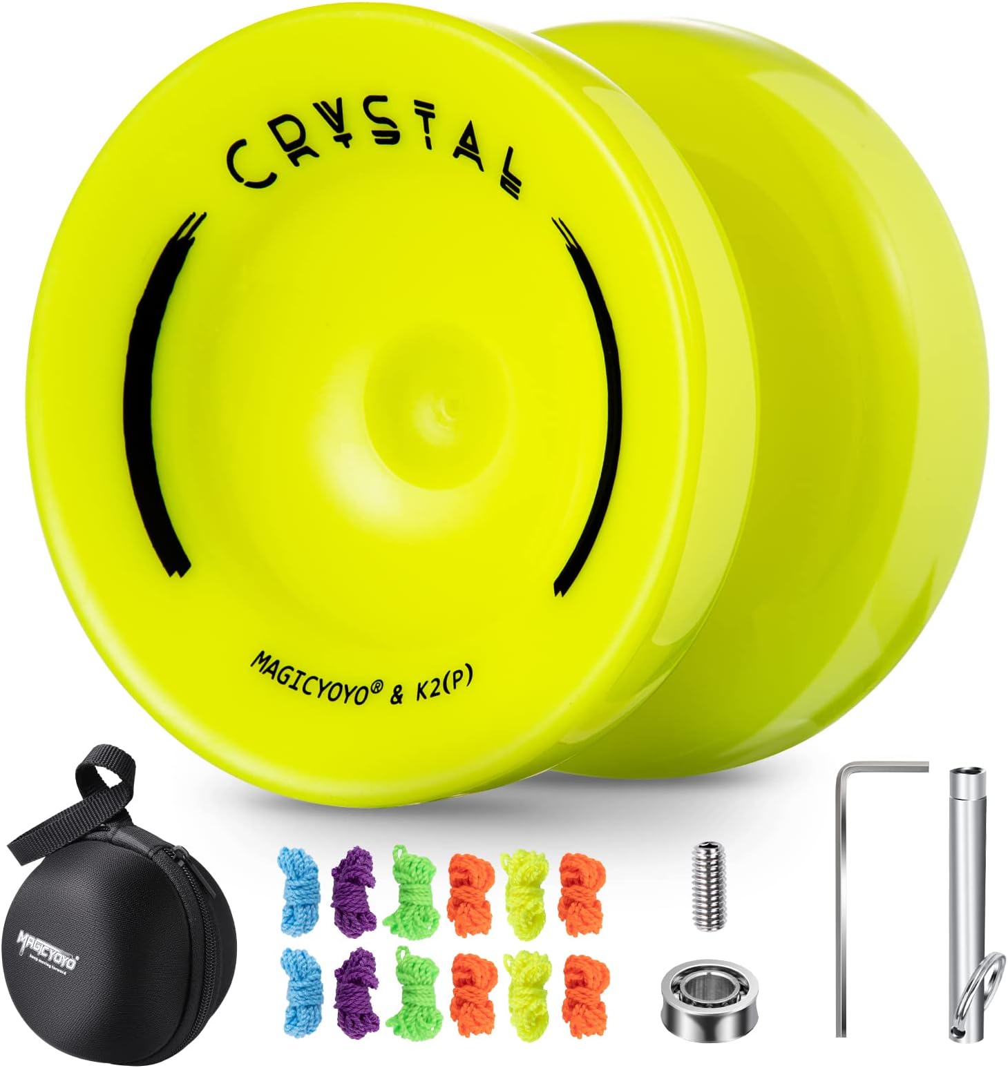 K2 Responsive Yoyo for Kids Beginner, Professional Dual Purpose Yoyo with Replacement Unresponsive YoYo Bearing+12 Yo Yo Strings + Yo-yo Bag