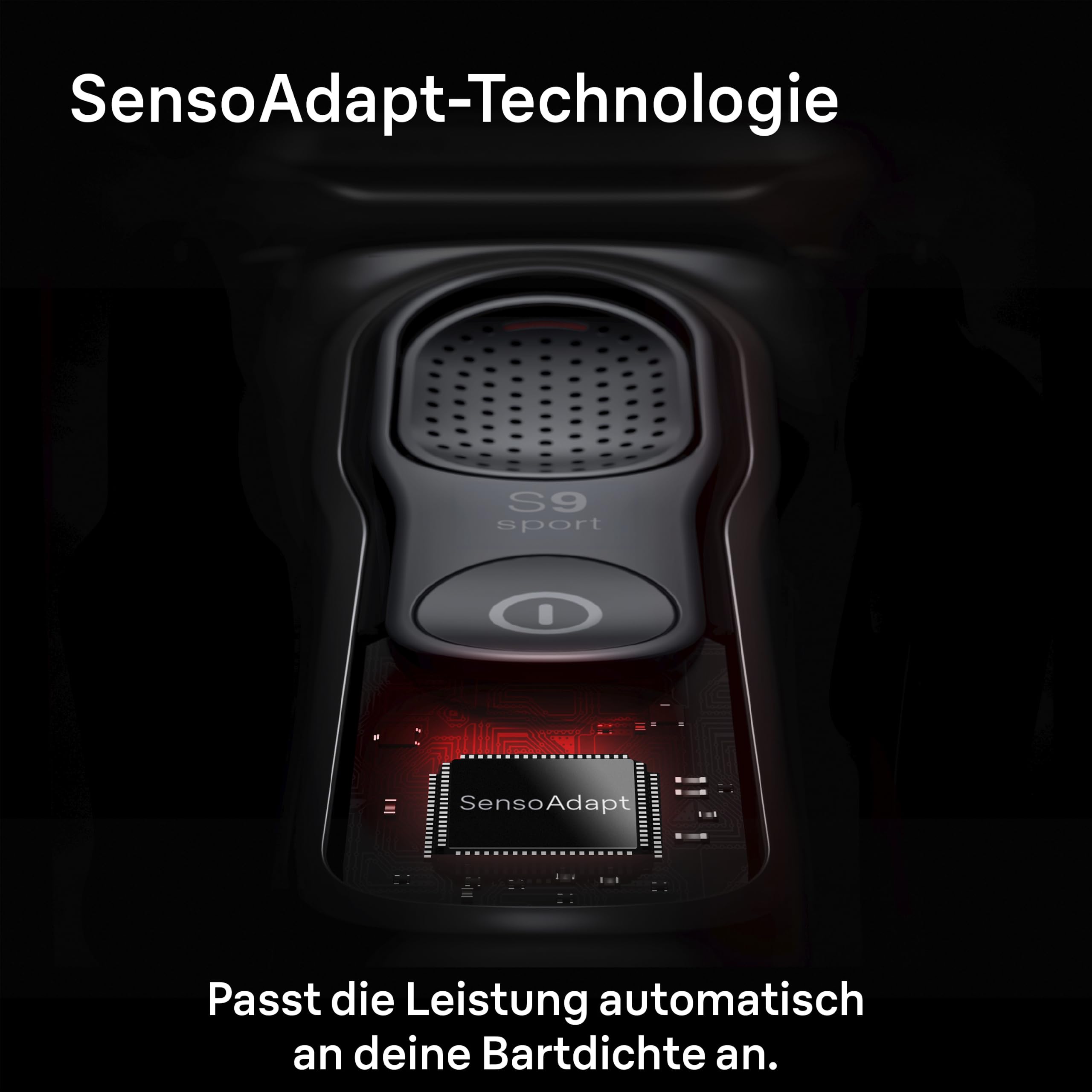 Braun Rasierer Herren Elektrisch Series 9 Sport, 9110si, Schwarz | Elektrorasierer mit 4+1 Präzisionskopf, Barttrimmer mit 60 Min. Akku, Wasserdicht, Inkl. Reiseetui Und Ladeständer
