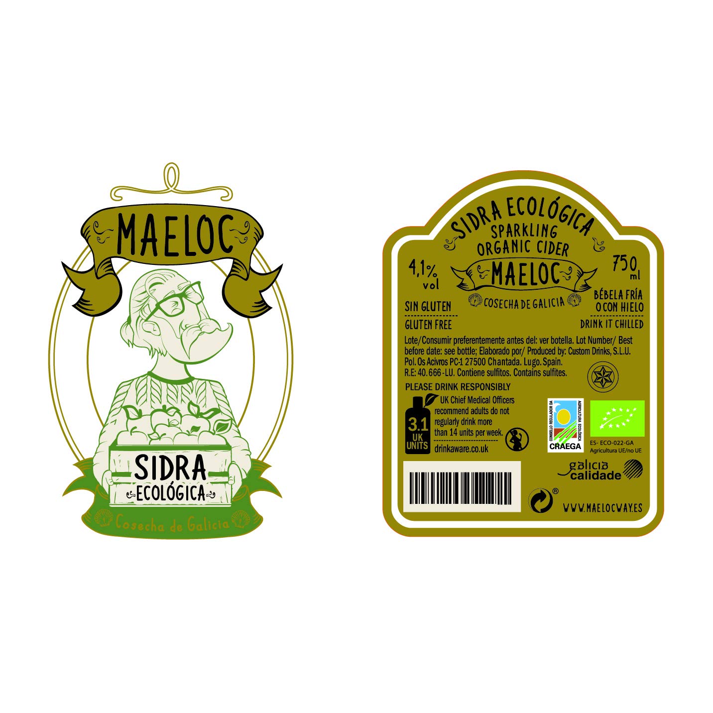 Maeloc Sidra Extra Ecológica 6 x 750 ml