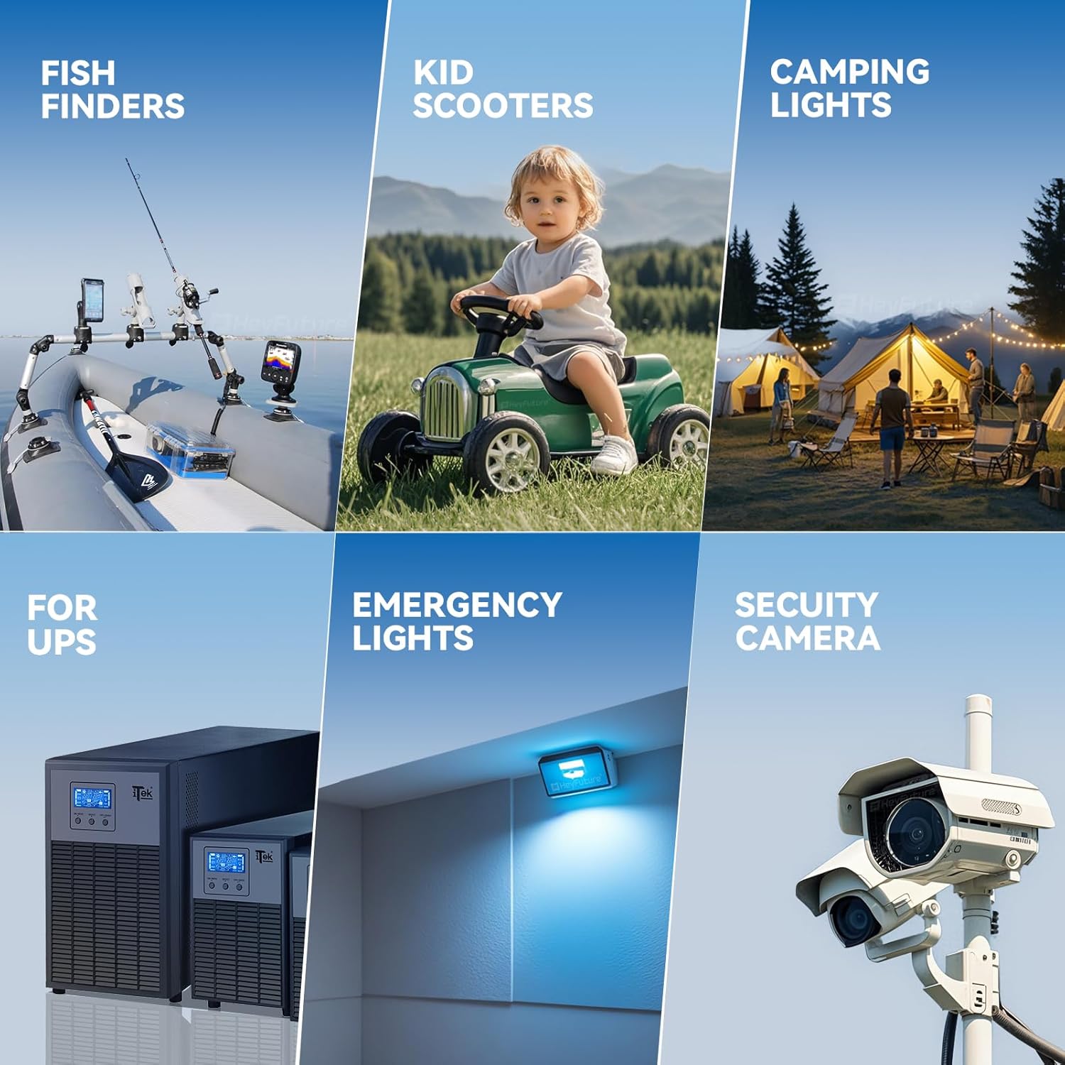 12V 15Ah LiFePO4 Battery for Power Wheels Ride On Toys Upgrade Kit, 12 Volt Lithium Battery with 20A BMS, 2000+ Deep Cycle Replacement for Kids Car, Toy Car, Kids Jeep, Fish Finder, Kayak