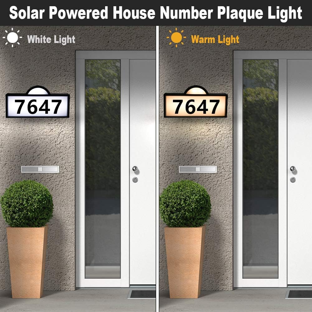 5 Best Solar House Numbers And Address Lights 10 Rottogoon Address Number Sign