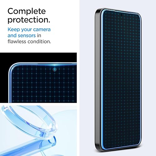 Miniatura 5 de Spigen Protector de pantalla de vidrio templado GlasTR EZ Fit diseñado para Galaxy S24 compatible con fundas, paquete de 2
