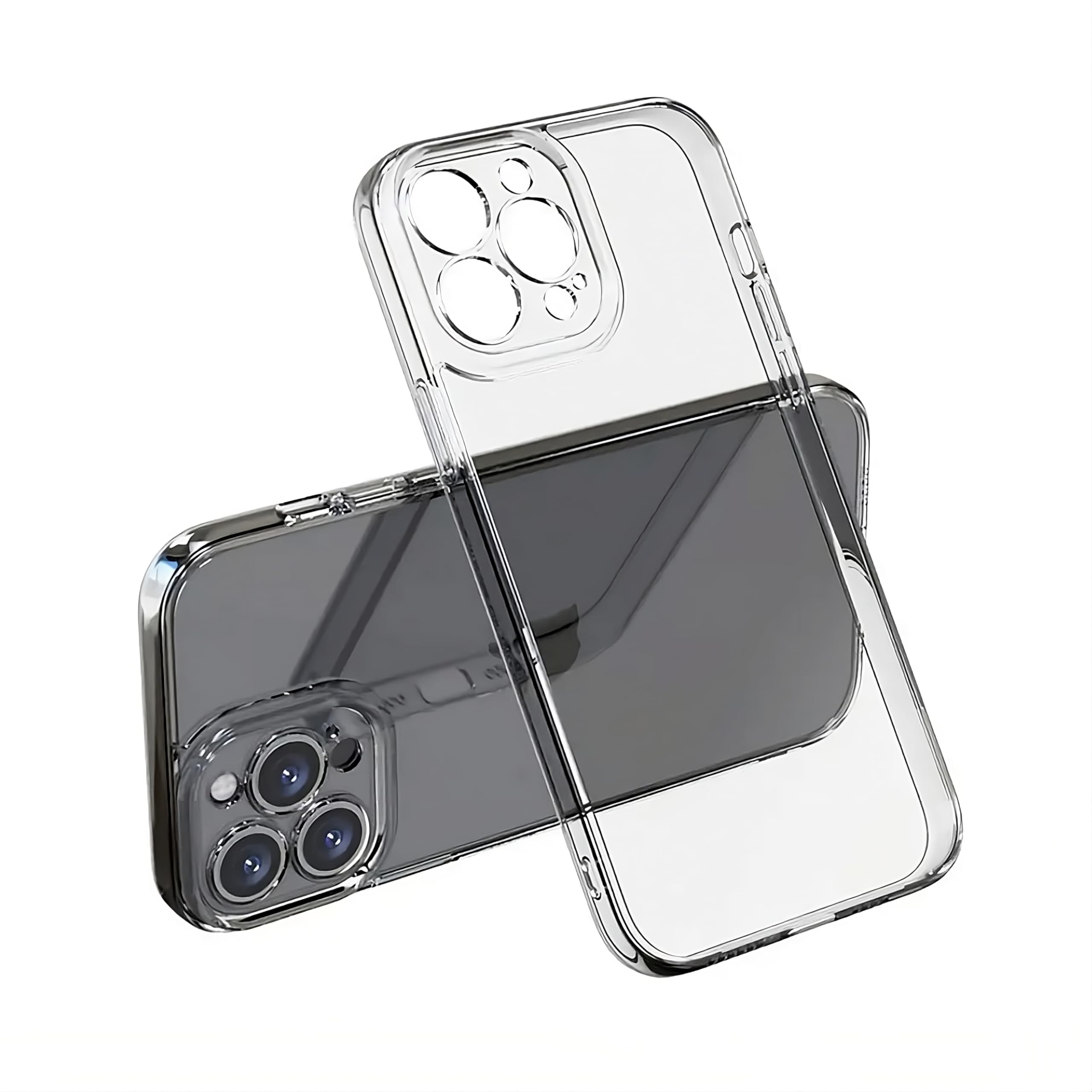 TechWork iPhone Case, Clear Silicone (iPhone 15 Pro Max)