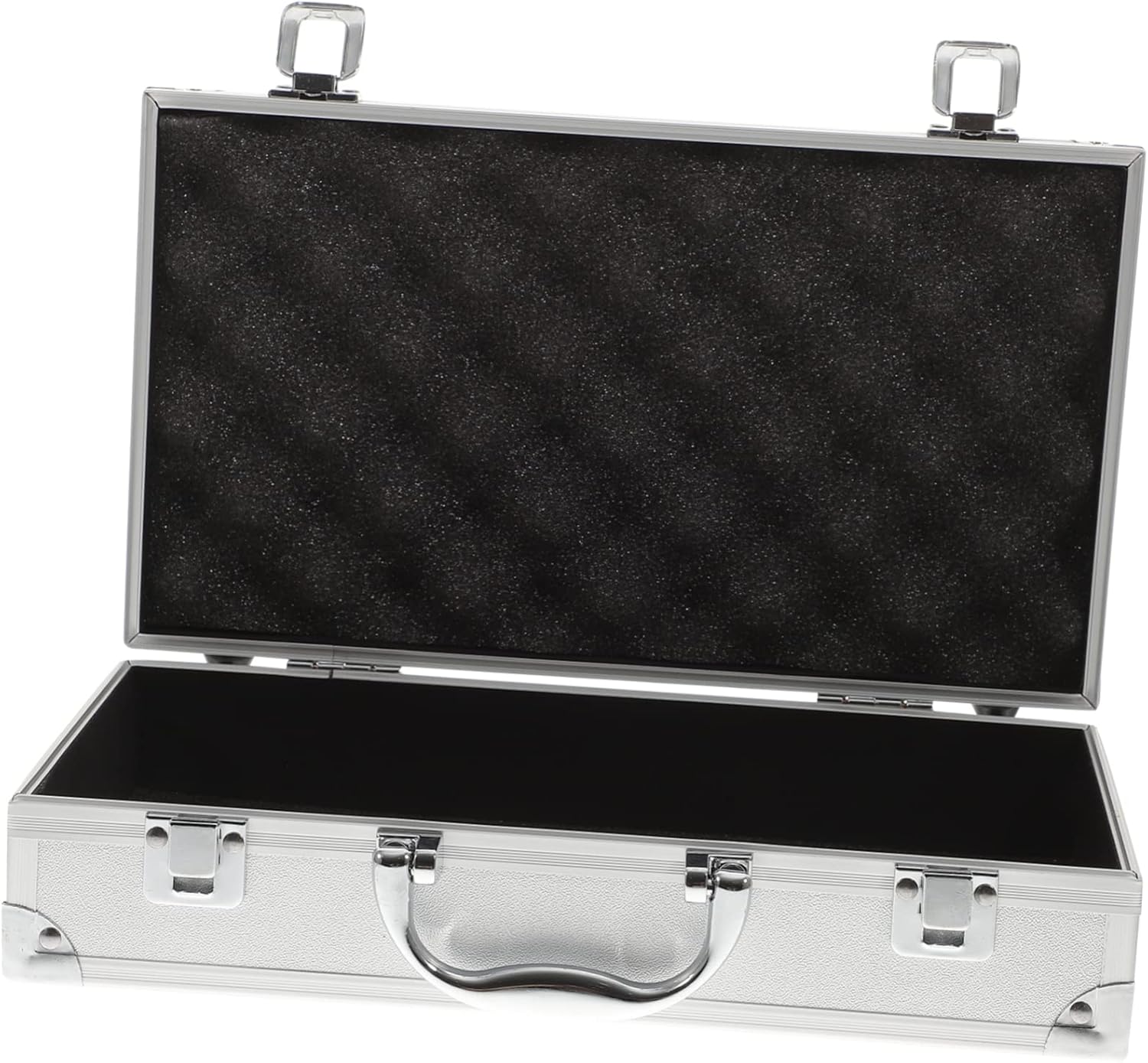 NUOBESTY Portable Aluminum Alloy Multi-purpose Toolbox Capacity for Tools Accessories and Medical Supplies Storage Case Carrying Handle and Sponge Lining for