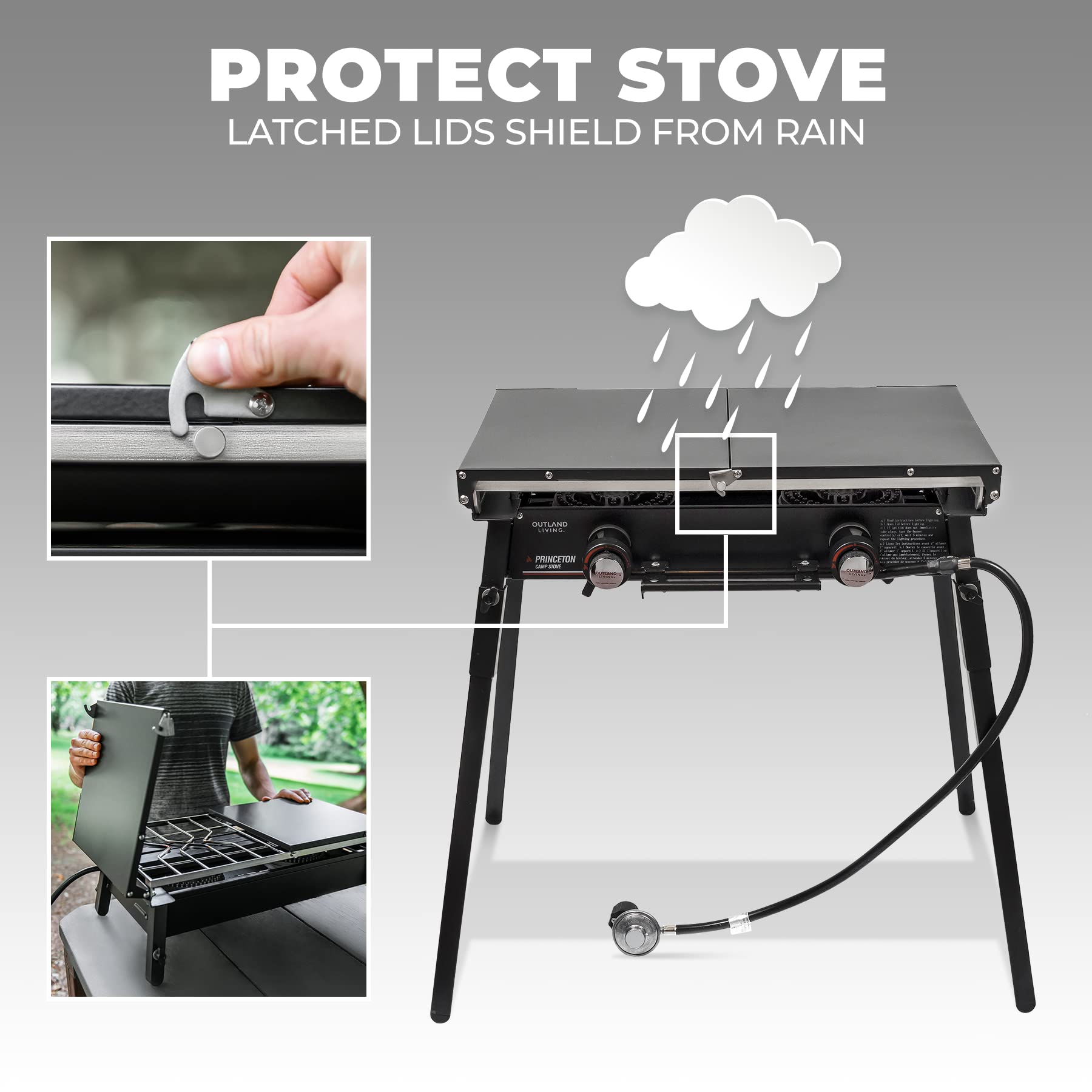 Outland Portable Camping Stove Zone Propane Gas Burner Controller With