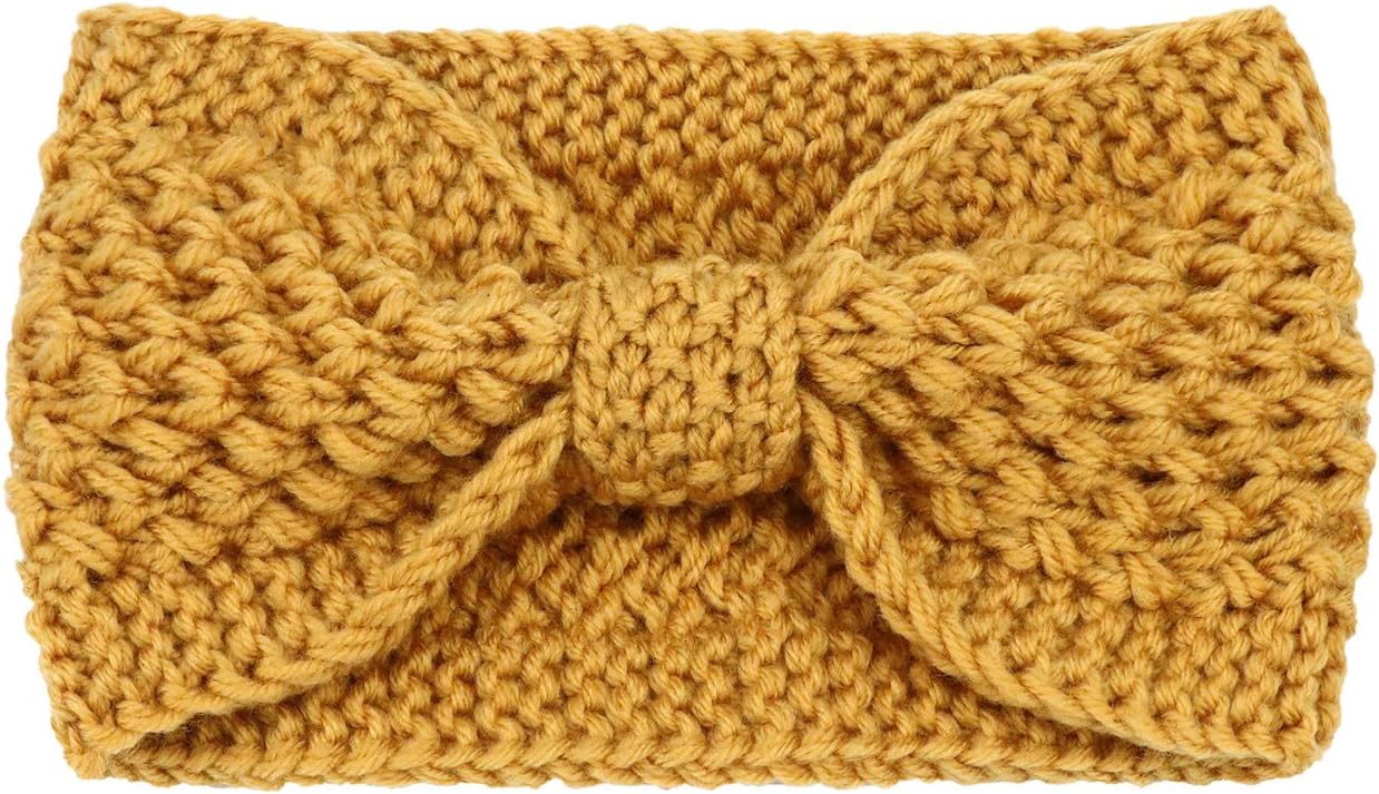 DRESHOW Winter Knit Chunky Headbands for Women Crochet Turban Knitted Ear Warmer Head Wrap Winter Accessories 4 Pack - Image 4