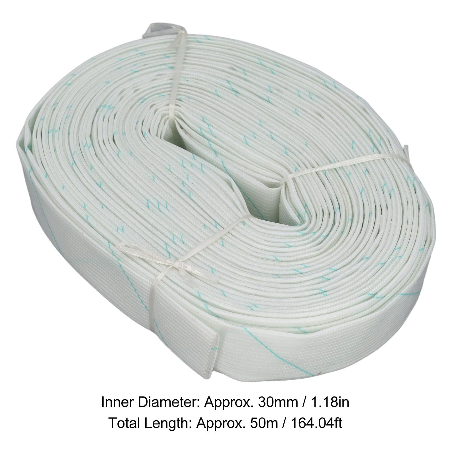 Funda térmica de fibra de vidrio, 50 m de longitud, 30 mm de diámetro interior, aislamiento térmico, resistente a altas temperaturas