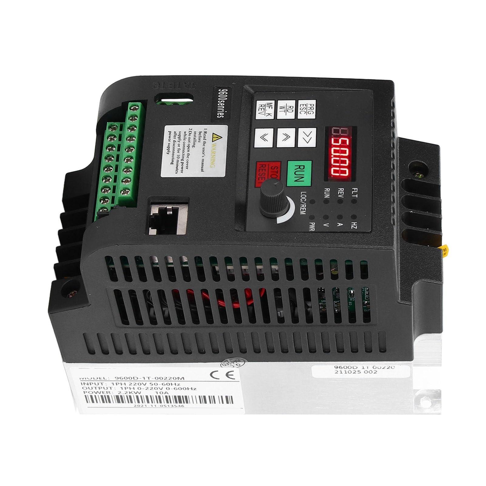 FTVOGUE Variatore di Velocità per Motore VFD Monofase 220V 2.2kW