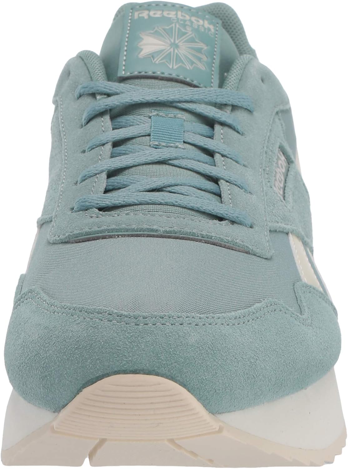 Reebok Women's Classic Harman Ripple Double Sneaker 11 Green Slate/Chalk/Chalk