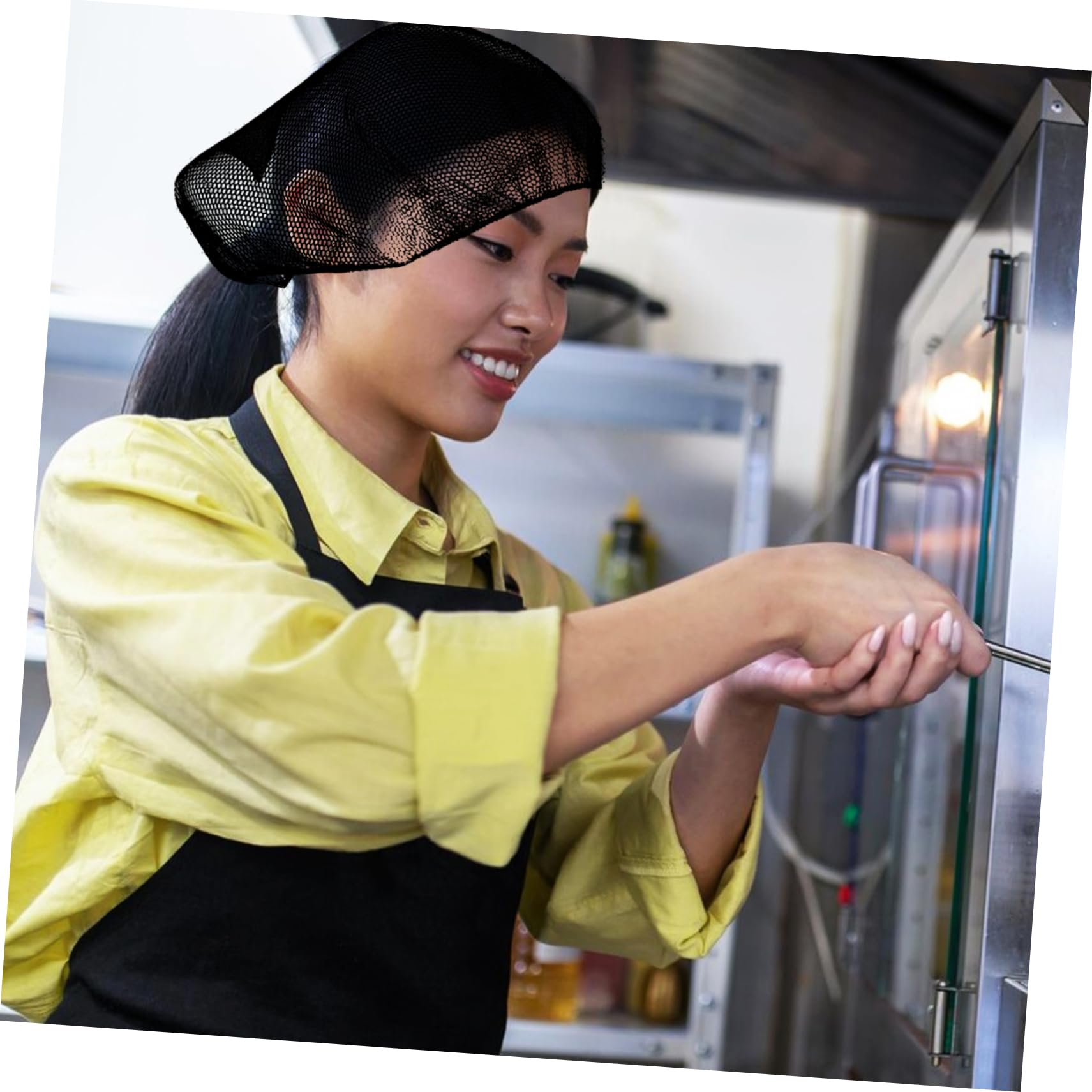 Healvian 100stücke Wiederverwendbar Nylon Haarnetze Elastische Atmungsaktive Haarnetze Für Gastronomie Küche Und Arbeit Universelle Hygienisch Und Bequem