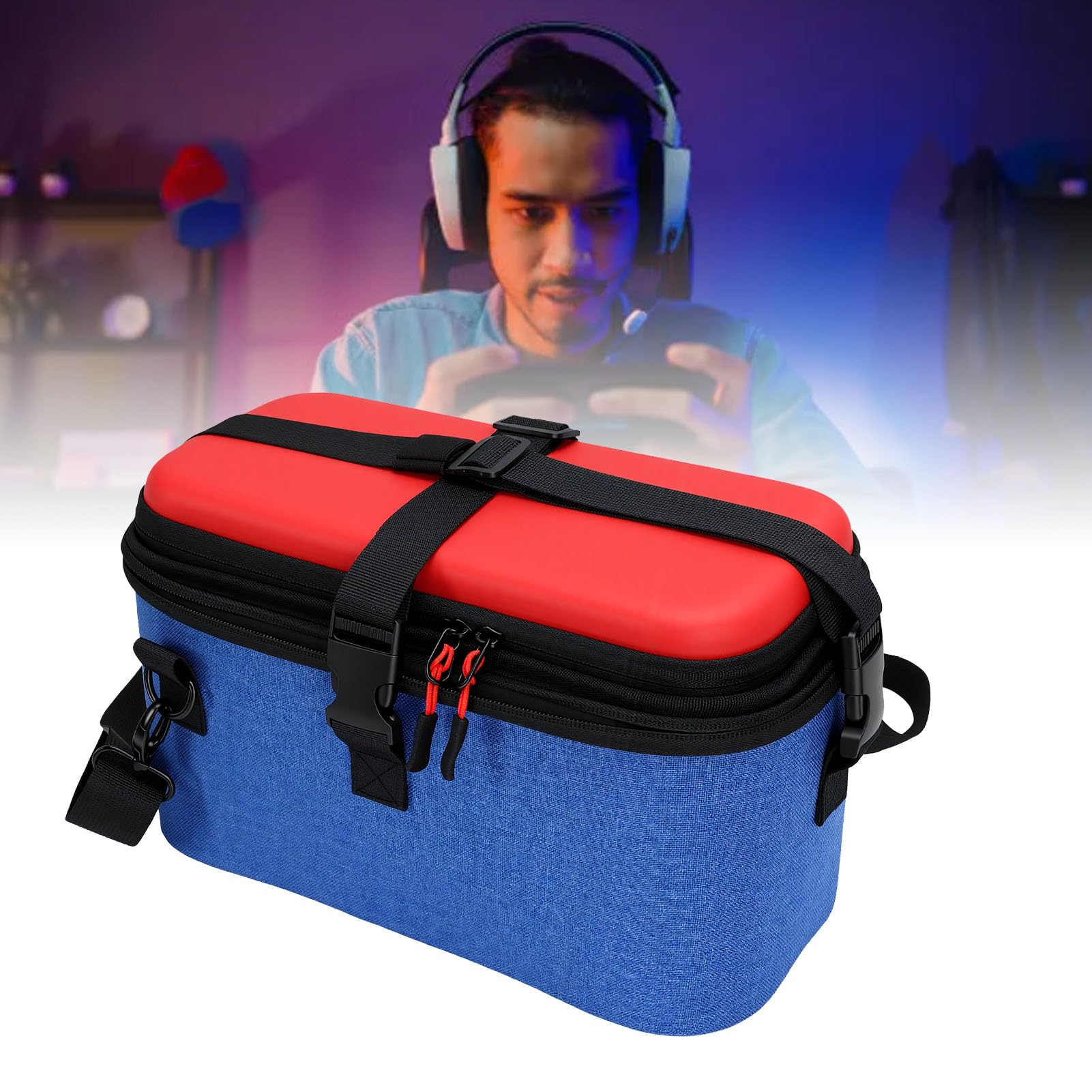 Fabater Custodia da Trasporto per Controller di Gioco Resistente Impermeabile a Doppio Strato per Accessori da Viaggio per 2 Protezione Rigida in EVA