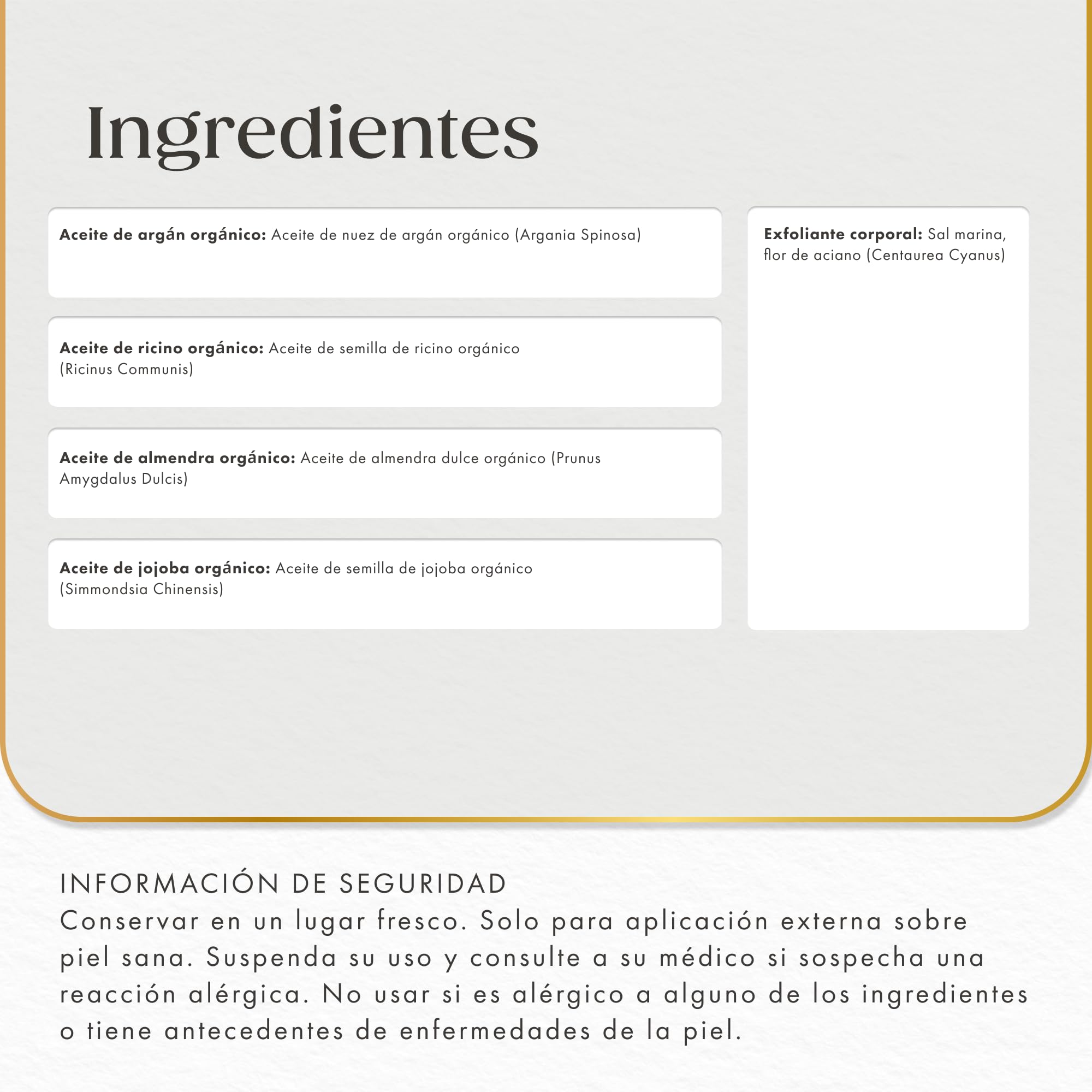 Satin Naturel Set de Regalo de Lujo 5x30 ml | Set de Cuidado Facial con Aceite de Argán Bio, Ricino, Almendras, Jojoba y Exfoliante de Sal del Mar Muerto